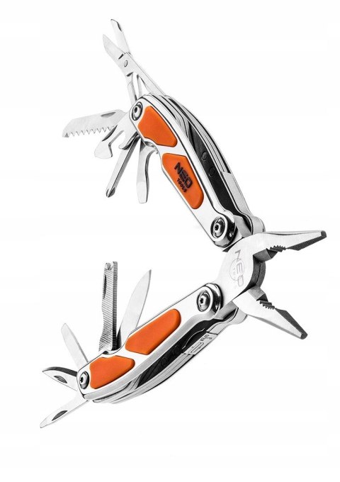 Multitool 10W1 Nóż Składany Turystyczny Z Led, Szczypce, Wkrętak, Piła