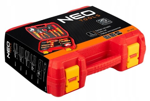 Neo Tools 13-El. Zestaw Elektryka - Izolowane Szczypce, Wkrętaki, Próbnik