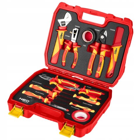 Neo Tools 13-El. Zestaw Elektryka - Izolowane Szczypce, Wkrętaki, Próbnik