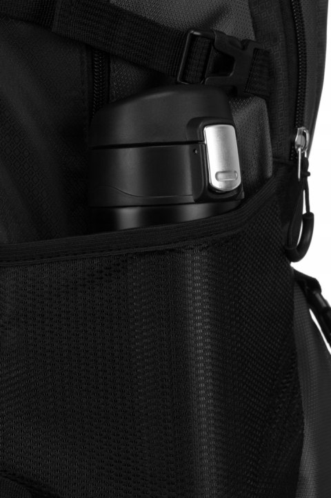 Plecak Podróżny Peterson 48L Ergonomiczny Turystyczny Sportowy Czarno-Szary