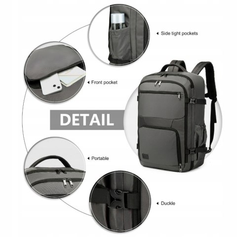 Plecak Samolotowy 55X40x20 3W1 Wodoodporny 40L Duży Dla Laptopy I Podróży