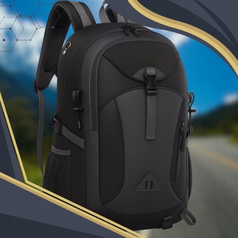 Plecak Turystyczny 40L, Wodoodporny, Ergonomiczny, Liczne Kieszenie, Kijki