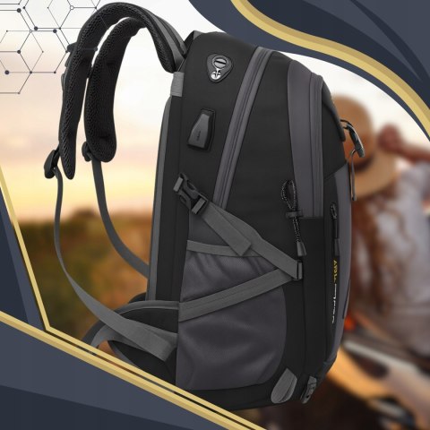 Plecak Turystyczny 40L, Wodoodporny, Ergonomiczny, Liczne Kieszenie, Kijki