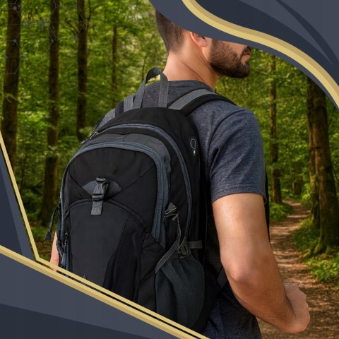 Plecak Turystyczny 40L, Wodoodporny, Ergonomiczny, Liczne Kieszenie, Kijki