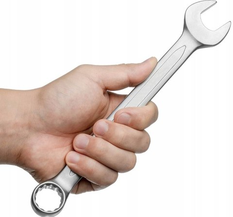 Satynowe Klucze Płasko-Oczkowe 12 Szt Din 3113, Chrome Vanadium, Verke