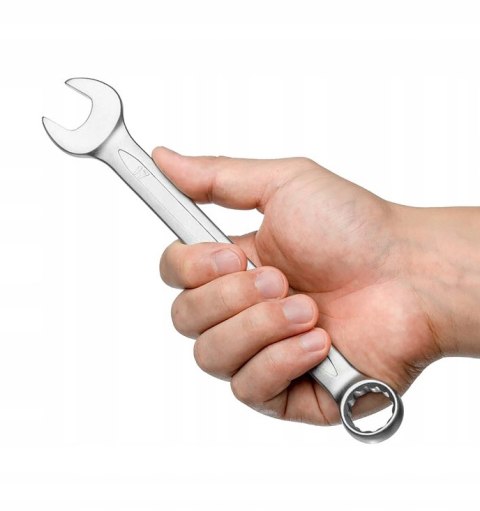 Satynowe Klucze Płasko-Oczkowe 12 Szt Din 3113, Chrome Vanadium, Verke
