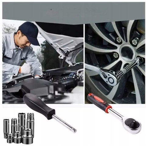 Zestaw Kluczy Nasadowych 108 El. Crv Torx Bity W Walizce Profesjonalny