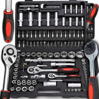 Zestaw Kluczy Nasadowych 108 El. Retoo - Walizka, Torx, Bity, Cert. Ce