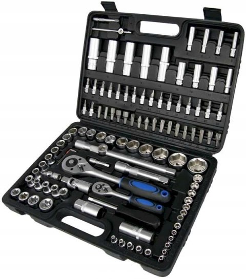 Zestaw Kluczy Nasadowych 108 El - Walizka, Nasadki 1/4+1/2, Torx Grzechotka