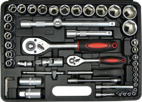 Zestaw Kluczy Nasadowych 108 Elementów Chrome Vanadium Do Serwisów I Garażu