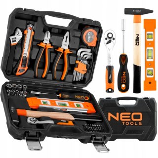 Zestaw Narzędzi 60 El. Crv Neo Tools - Grzechotka, Klucze, Nasadki, Młotek
