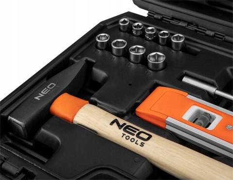 Zestaw Narzędzi 60 El. Crv Neo Tools - Grzechotka, Klucze, Nasadki, Młotek