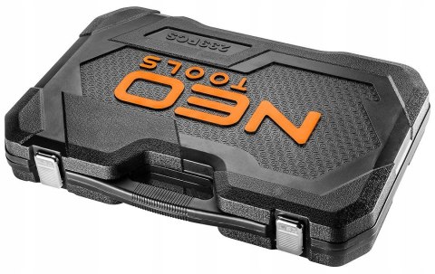 Zestaw Neo Tools 233 Elementów Kluczy Nasadowych 1/2, 3/8, 1/4 - Walizka