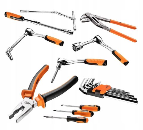Zestaw Neo Tools 233 Elementów Kluczy Nasadowych 1/2, 3/8, 1/4 - Walizka
