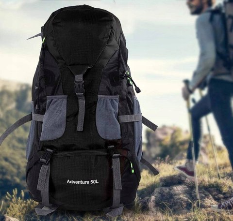 Plecak Górski 50L Free Knight - Wodoodporny Trekking Z Pas Biodrowym Unisex