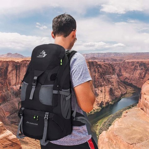 Plecak Górski 50L Free Knight - Wodoodporny Trekking Z Pas Biodrowym Unisex