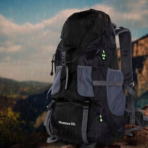 Plecak Górski 50L Free Knight - Wodoodporny Trekking Z Pas Biodrowym Unisex