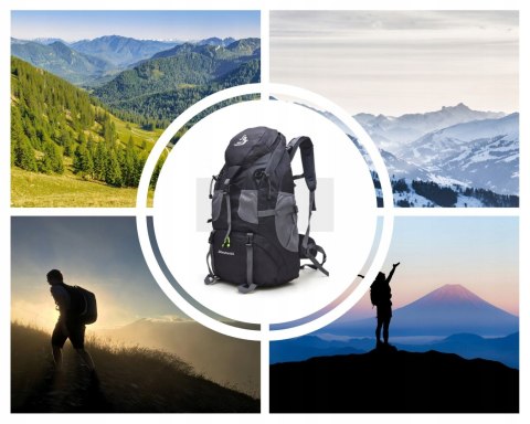 Plecak Górski 50L Free Knight - Wodoodporny Trekking Z Pas Biodrowym Unisex