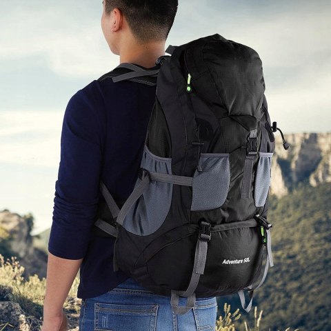 Plecak Górski 50L Free Knight - Wodoodporny Trekking Z Pas Biodrowym Unisex