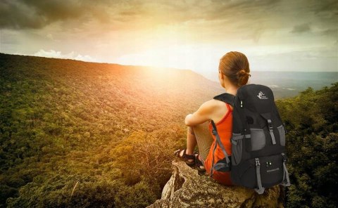 Plecak Górski 50L Free Knight - Wodoodporny Trekking Z Pas Biodrowym Unisex