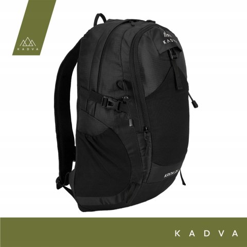 Plecak Miejski Kadva Krok 25L - Do Laptopa, Z Paskami I Otwartą Kieszenią