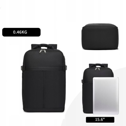 Plecak Podręczny Kabinowy 40X30x20, Wodoodporny, Z Portem Usb I Organizerem