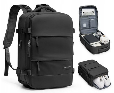 Plecak Podróżny 40X25x20 Wodoodporny Usb - Sport Bagaż Podręczny Z Kiesenią