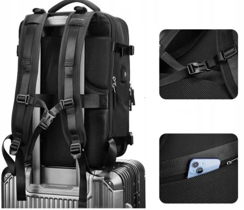 Plecak Podróżny 40X25x20 Wodoodporny Usb - Sport Bagaż Podręczny Z Kiesenią