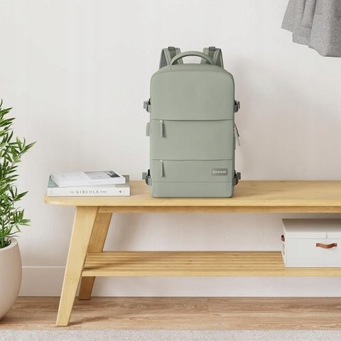 Plecak Podróżny Sport-Blast 40X25x20, Oliwkowy, Z Portem Usb I Kieszenią