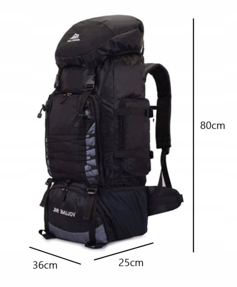 Plecak Turystyczny 90L, Wodoodporny, Trekkingowy, Komfortowy, Survival