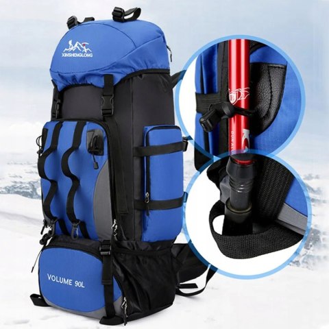 Plecak Turystyczny 90L, Wodoodporny, Trekkingowy, Komfortowy, Survival