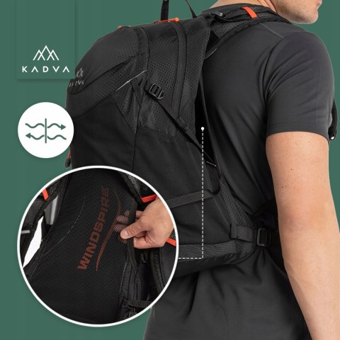 Plecak Turystyczny Kadva Aventura 22L Trekking - Kompaktowy, Odblaskowy, Hydrofobowy