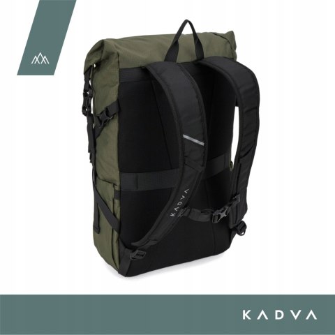 Plecak Turystyczny Kadva Londer 25L, Kieszeń Na Laptopa, Rollowany Zamek