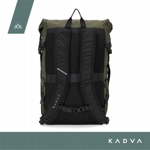 Plecak Turystyczny Kadva Londer 25L, Kieszeń Na Laptopa, Rollowany Zamek