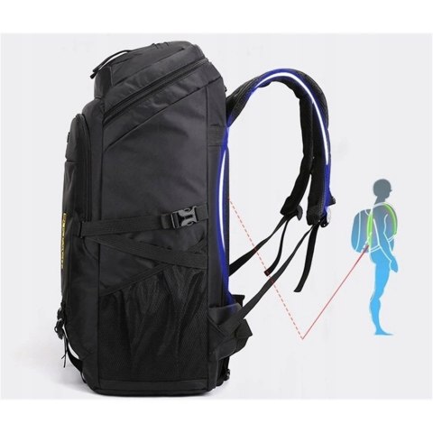 Sportowy Plecak Taktyczny 60L Oxford - Biwakowy, Survival, Turystyczny
