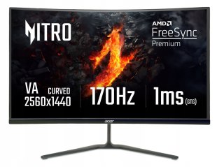 Acer 27'' Ed270u Zakrzywiony Monitor Wqhd 2560X1440 180Hz 1Ms Freesync Hdmi