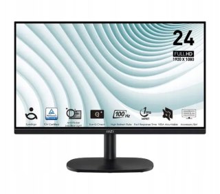 Do Pracy Nauki I Rozrywki Msi Pro Mp245v 24 Cali Full Hd Va 100Hz 1Ms Mprt