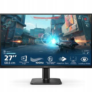 Monitor Gamingowy 27 Cali Bezramkowy Philips Full Hd 100Hz 1Ms Va Hdmi
