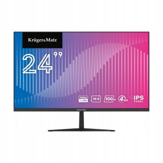 Monitor Led Kruger&Matz 24 Fullhd 100Hz Ips Hdmi Vga Głośniki Bezramkowy