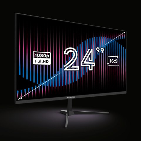 Monitor Led Kruger&Matz 24 Fullhd 100Hz Ips Hdmi Vga Głośniki Bezramkowy