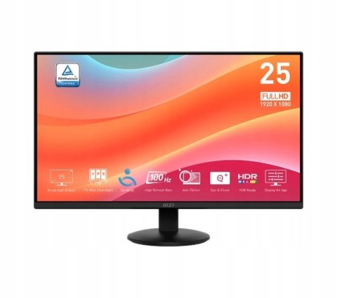 Monitor Led Msi Pro Mp252l 24,5 Full Hd Ips 100Hz 1Ms Z Adaptive-Sync