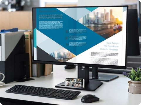 Monitor Msi Pro Mp275pg 27 Ips Fhd 100Hz 1Ms Pivot Adapt Sync Ochrona Oczu