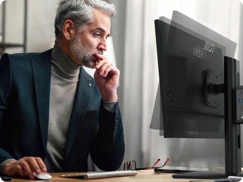 Monitor Msi Pro Mp275pg 27 Ips Fhd 100Hz 1Ms Pivot Adapt Sync Ochrona Oczu