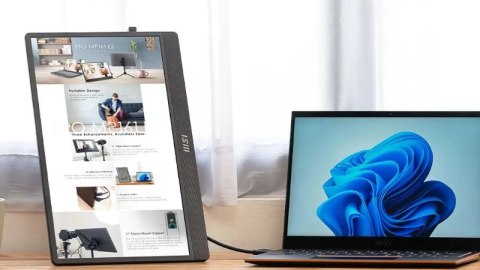 Monitor Przenośny Msi Pro Mp161 E2u 15,6 Ips Fhd 1920X1080 60Hz 4Ms Usb-C