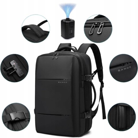 Plecak Trekkingowy 20-36L Wodoodporny, Komora Próżniowa, Tsa Na Laptop