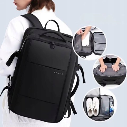Plecak Trekkingowy 20-36L Wodoodporny, Komora Próżniowa, Tsa Na Laptop