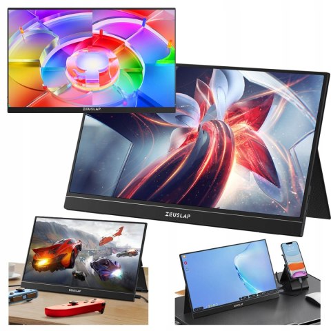 Do Pracy Nauki I Rozrywki Monitor Przenośny Do Laptopa Telefonu 15,6 Cali