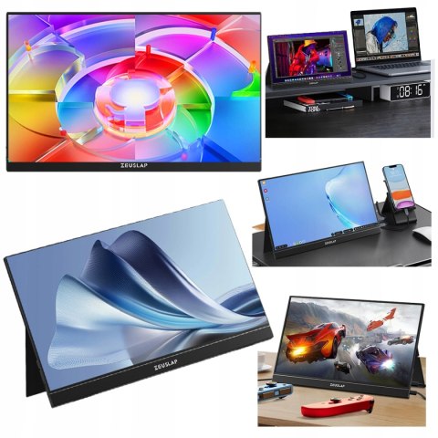 Do Pracy Nauki I Rozrywki Monitor Przenośny Do Laptopa Telefonu 15,6 Cali