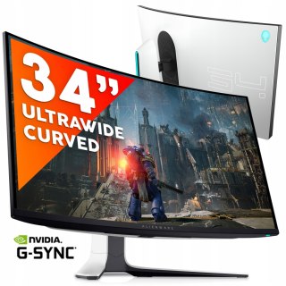 Gamingowy Monitor Dell Alienware 34 Cali Uw-Qhd Ips Nano 120Hz 2Ms G-Sync