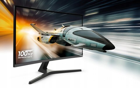 Monitor Gamingowy 27 Cali 1800R Zakrzywiony 100Hz 1Ms Fhd Va, Hdmi Vga